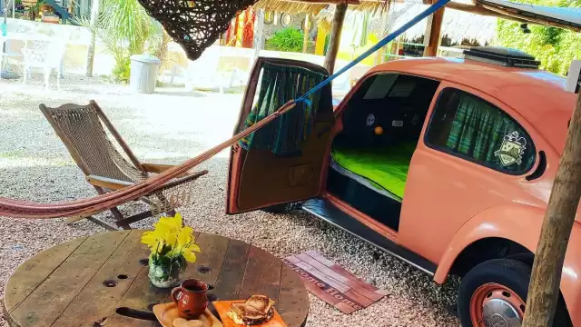 El vocho hotel es una experiencia más para los viajeros que buscan algo diferente