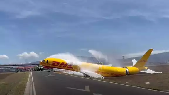 El avión de carga tenía como destino el Aeropuerto La Aurora de Ciudad de Guatemala El avión de carga tenía como destino el Aeropuerto La Aurora de Ciudad de Guatemala