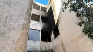Se registra incendio dentro de un departamento en San Marcos Sustentable al Sur de Mérida