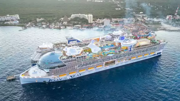 El crucero más grande del mundo llegó a Cozumel el 7 de febrero El crucero más grande del mundo llegó a Cozumel el 7 de febrero