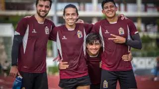 Los jugadores están listo para el encuentro