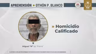Detienen a “El Fierro” por presuntamente matar de dos puñaladas a un hombre en el sur de Quintana Roo