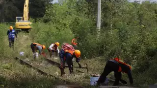 En los Tramos 3 y 4 se registraron vasijas, algunas completas y otras fragmentadas