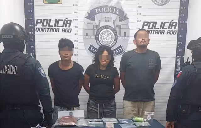 Un total de seis personas y entre ellos una mujer