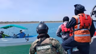 Marina frena pesca ilegal en Champotón: decomisan compresor en operativo marítimo