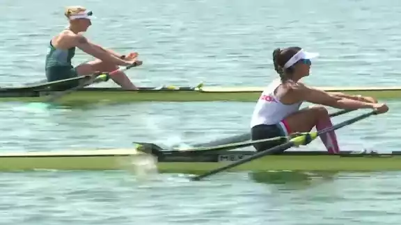 Tras su segundo lugar en las eliminatorias, Kenia lechuga avanzó de manera directa a los cuartos de final de la prueba de par de remos cortos