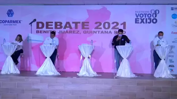 En el primer debate, Alberto Batún no se presentó En el primer debate, Alberto Batún no se presentó