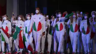 Italia fue uno de los contingentes que puso en duda el buen gusto en el desfile de inauguración de los Juegos Olímpicos Tokio 2020