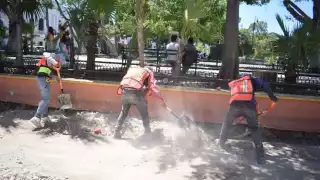 La Plaza Grande de Mérida se encuentra en remodelación, por lo que permanece cerrado el acceso
