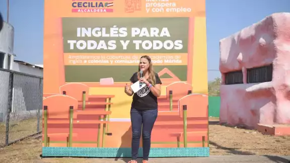 El programa de inglés de Cecilia Patrón se implementaría en los Centros de Desarrollo Integral de Mérida