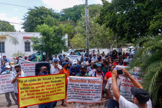 La lucha de ejidatarios de Yucatán por el despojo de sus tierras continúa