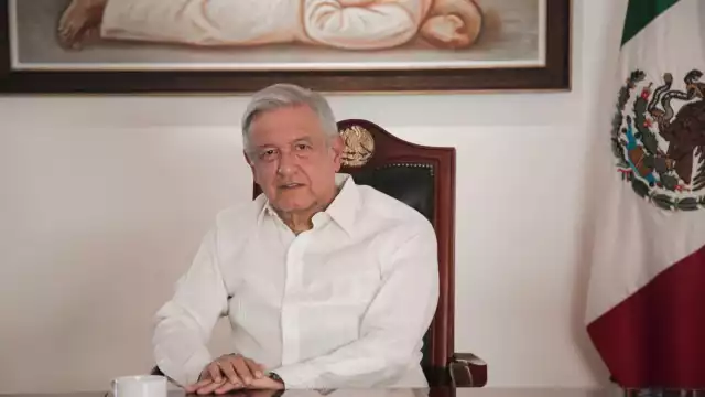 El presidente López Obrador dio un mensaje dominical desde Palacio Nacional (Presidencia)