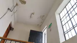 Empleados de la UADY manifestaron su preocupación ante las condiciones del inmueble por el peligro que representa a los alumnos