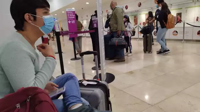 Desde muy temprana hora inició la llegada de pasajeros al aeropuerto de Mérida, siendo la CDMX el destino