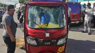 La culpa del impacto fue del mototaxi