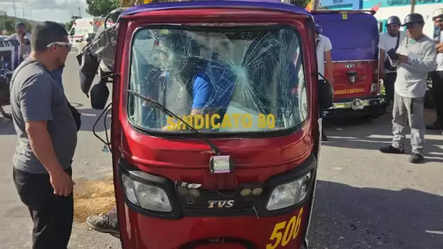 La culpa del impacto fue del mototaxi