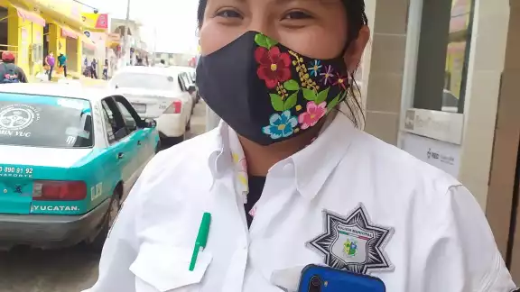 Daniela Huchim ejerce como una mujer policía en la Entidad Daniela Huchim ejerce como una mujer policía en la Entidad