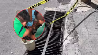 Madre y su bebé caen en alcantarilla dañada en la colonia Fidel Velázquez de Campeche