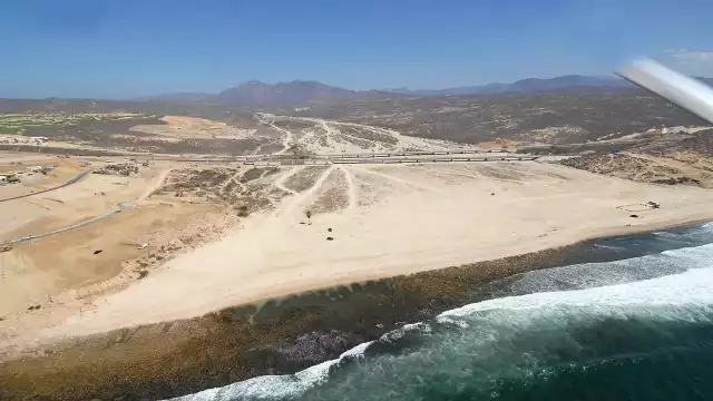 Esta es la desembocadura al mar del arroyo 'El Tule'