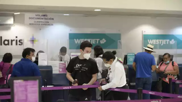 El primer vuelo que aterrizó al aeropuerto de Mérida fue de Viva Aerobus de la Ciudad de México