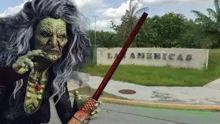 Un vecino captó un supuesto ritual afuera de su vivienda en el fraccionamiento Las Américas de Mérida