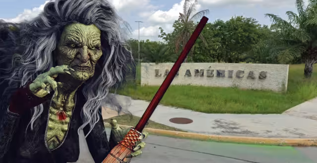 Un vecino captó un supuesto ritual afuera de su vivienda en el fraccionamiento Las Américas de Mérida