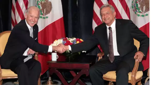 AMLO y Joe Biden han tenido una buena relación de trabajo entre Estados Unidos y México durante el mandato de ambos AMLO y Joe Biden han tenido una buena relación de trabajo entre Estados Unidos y México durante el mandato de ambos