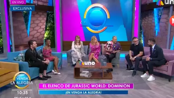 Elenco de 'Jurassic World: Dominion' visita 'Venga la Alegría' y promocionan la próxima película que estrenará en México Elenco de 'Jurassic World: Dominion' visita 'Venga la Alegría' y promocionan la próxima película que estrenará en México
