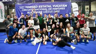 El Primer Estatal Yucatán de Pádel 2023 llegó a su fin este domingo luego de 4 días de competencia