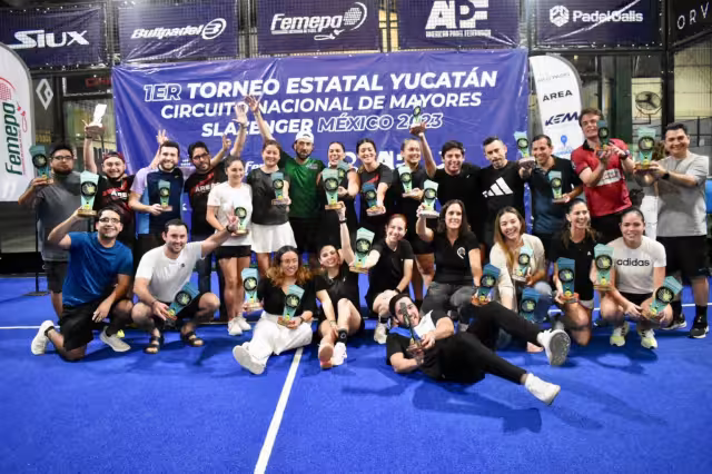 El Primer Estatal Yucatán de Pádel 2023 llegó a su fin este domingo luego de 4 días de competencia
