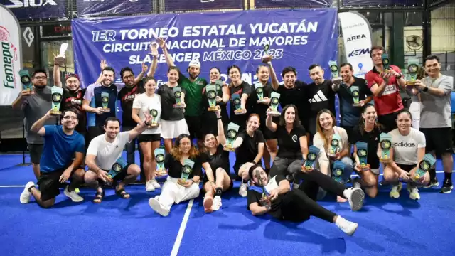 El Primer Estatal Yucatán de Pádel 2023 llegó a su fin este domingo luego de 4 días de competencia