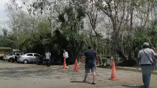 Personal de la zona arqueológica cerró el acceso a los visitantes
