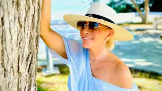 Yuri se dejó ver muy contenta durante su estancia por la bahía de Chetumal