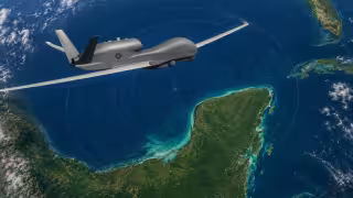 Un nuevo presunto dron de vigilancia de Estados Unidos fue detectado frente a las costas de Campeche.