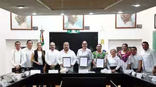 Se contó con la asistencia de Jorge Sanén, presidente de Jugocopo, Alma Gabriela Arrollo Angulo y la diputada Luz Gabriela Mora Castillo