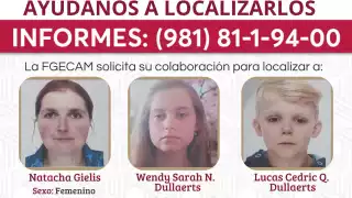 Familia belga desaparece en Campeche; piden ayuda para buscar a madre y dos menores
