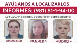 La Fiscalía de Campeche lanzó una alerta para localizar a una familia belga desaparecida.