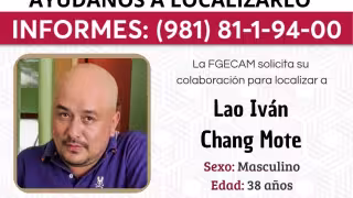 Salió rumbo a Candelaria y desapareció: buscan a Lao Iván Chang Mote en Campeche