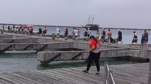 Mira en vivo de la vista de una de las playas de Cozumel este 14 de junio