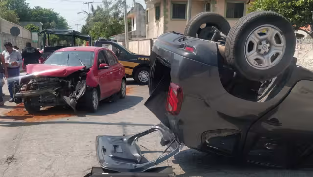 Ninguno de los implicados en el accidente en Mérida resultó herido