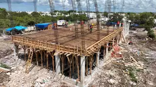 Avanza a buen ritmo la construcción de un   nuevo plantel de bachillerato tecnológico en Mérida