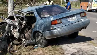 El hombre fue trasladado a la clínica de la T-1