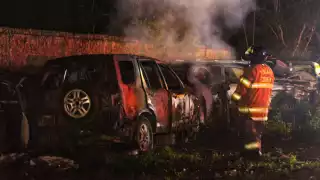 Se presume que el incendio en grúas Carmona pudo ser provocado