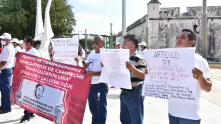 Los sindicatos involucrados son Telefonistas de Campeche, del Nacional Monte de Piedad y el Frente de Trabajadores Democráticos de Campeche