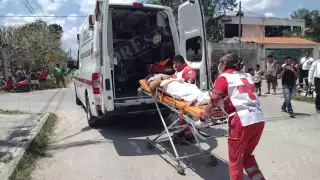 Atropellan a estudiante en Felipe Carrillo Puerto; resultó con fractura expuesta