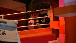 Tras varios minutos de no saber del hoy occiso, uno de sus familiares subió para ver como se encontraba