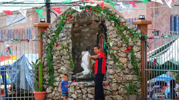 La iglesia católica nuestra señora de Guadalupe comienza a recibir visitantes La iglesia católica nuestra señora de Guadalupe comienza a recibir visitantes