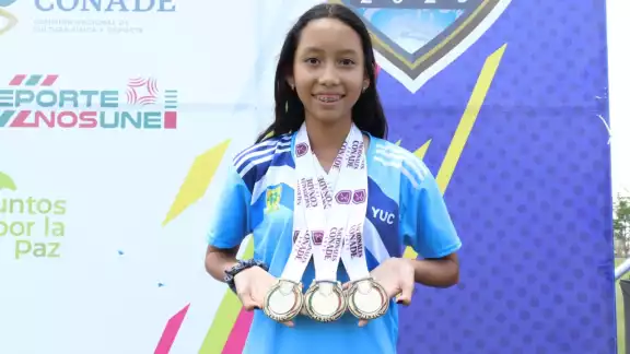 la yucateca Fernanda Mex Solano se hizo con un total de tres oros en arco compuesto