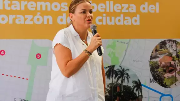 Cecilia Patrón presentó su nuevo programa Circuito Barrios en Mérida
