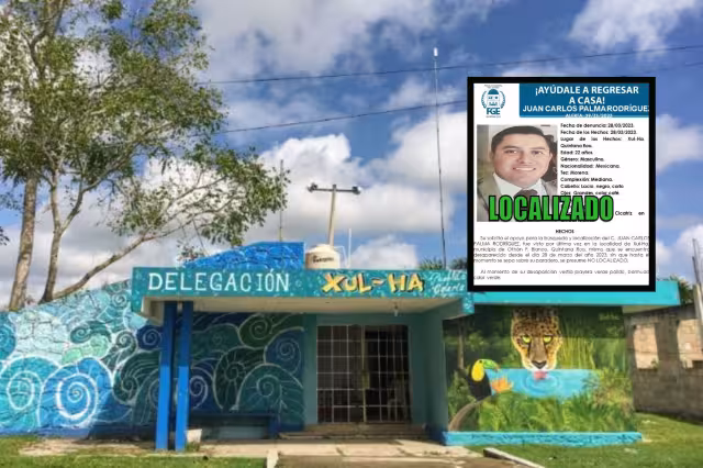 El hombre apareció con buen estado de salud